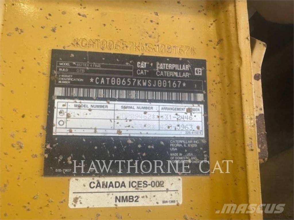 CAT 657 Raspadoras