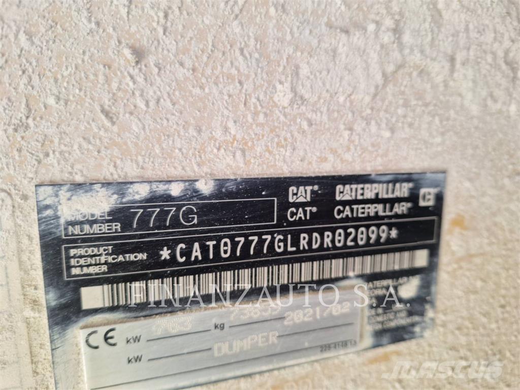CAT 777G Camiones articulados