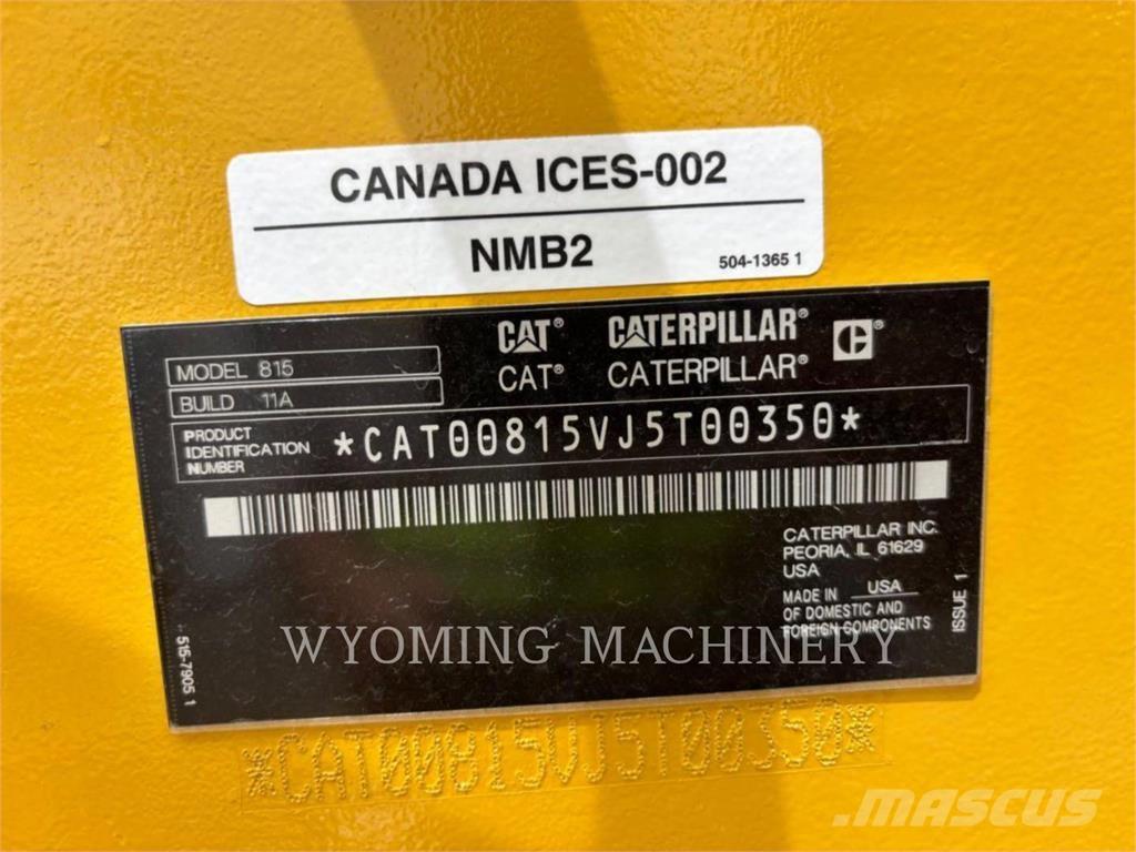 CAT 815 Compactadoras de suelo