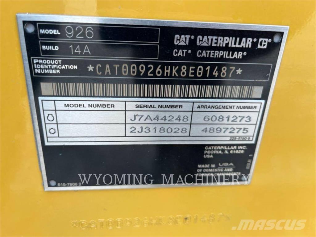 CAT 926 Cargadoras sobre ruedas