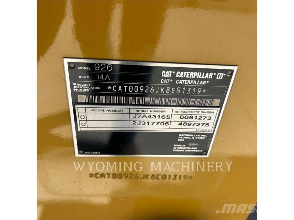 CAT 926 Cargadoras sobre ruedas