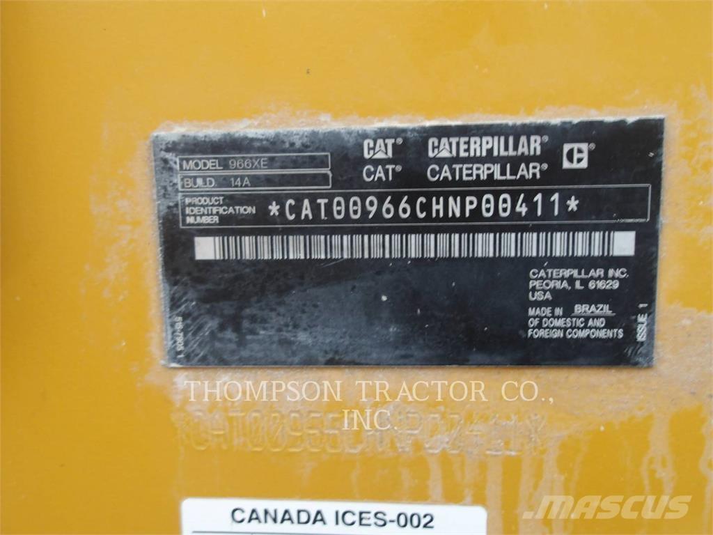 CAT 966XE Cargadoras sobre ruedas