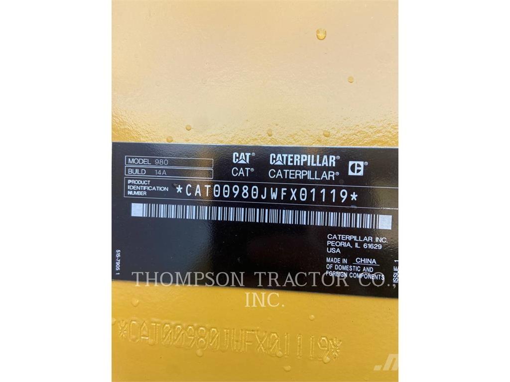 CAT 980 Cargadoras sobre ruedas