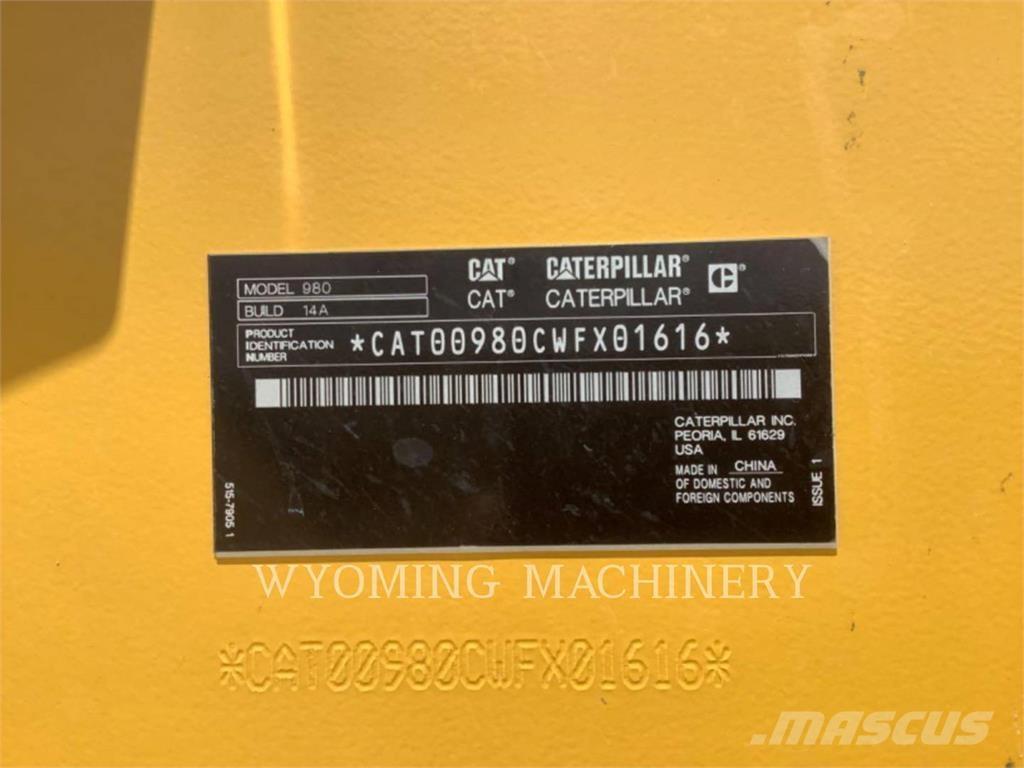 CAT 980 Cargadoras sobre ruedas