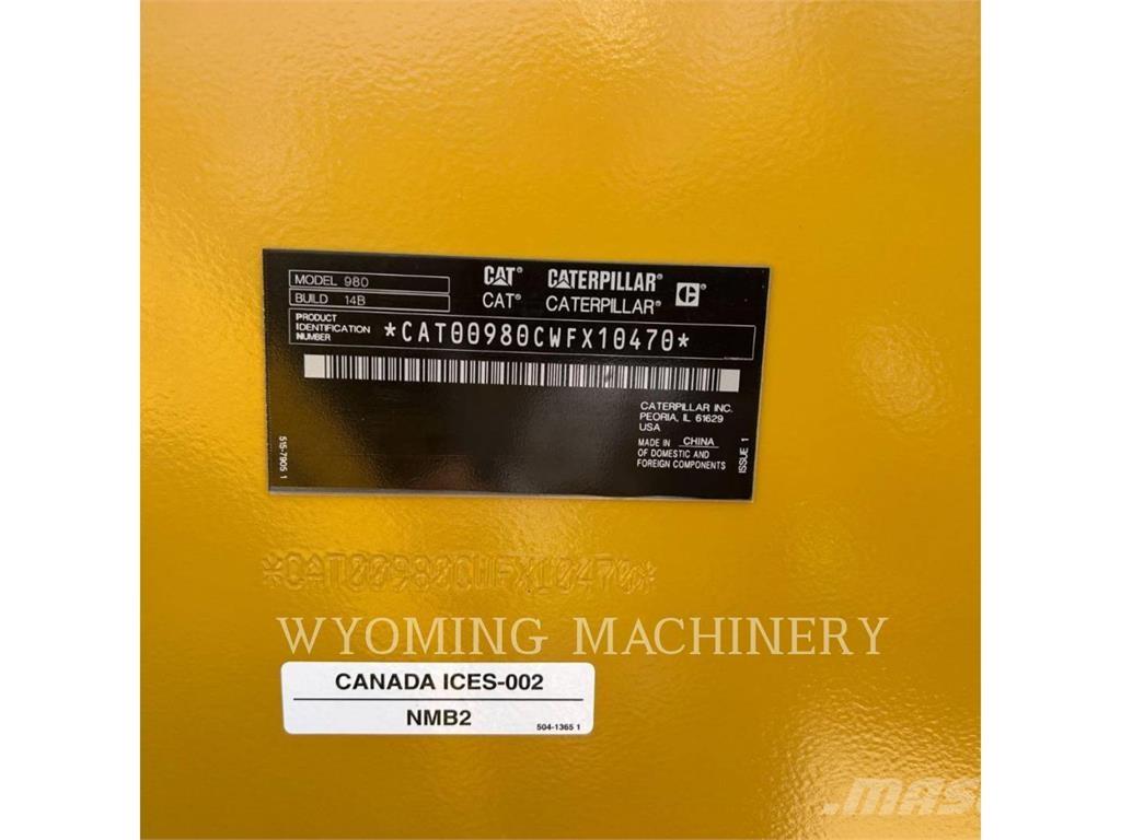CAT 980 Cargadoras sobre ruedas