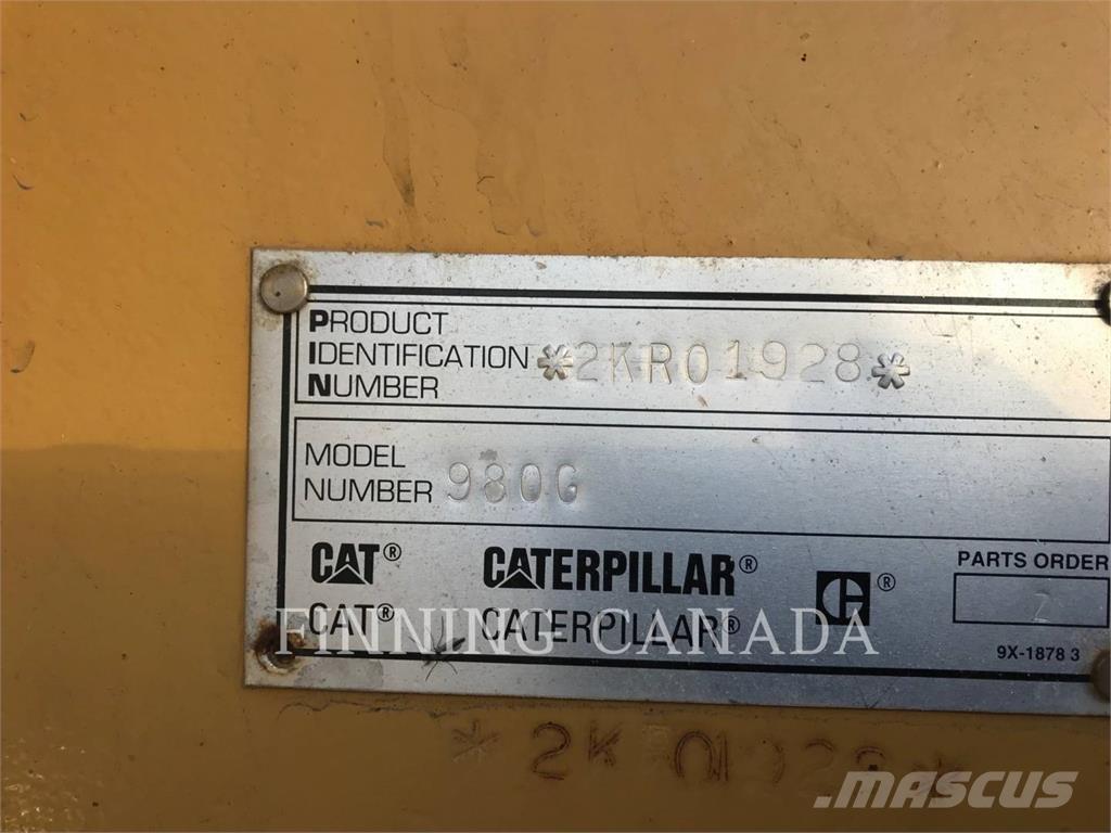 CAT 980G Cargadoras sobre ruedas