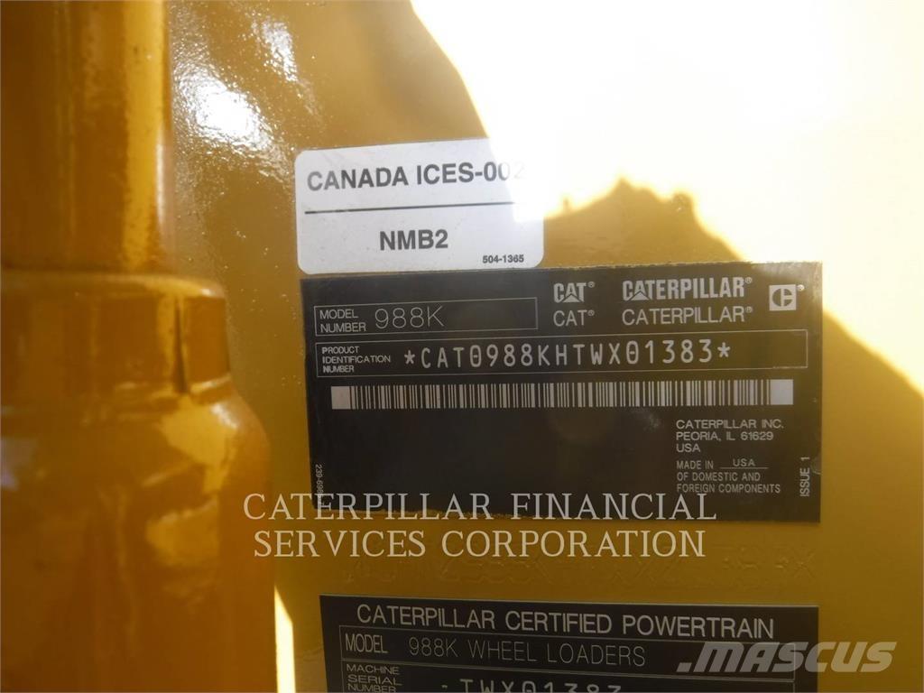 CAT 988K Cargadoras sobre ruedas