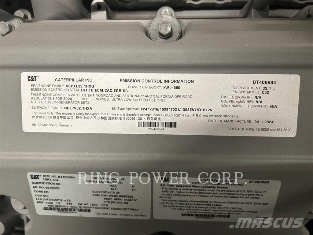 CAT C32 Motores industriales