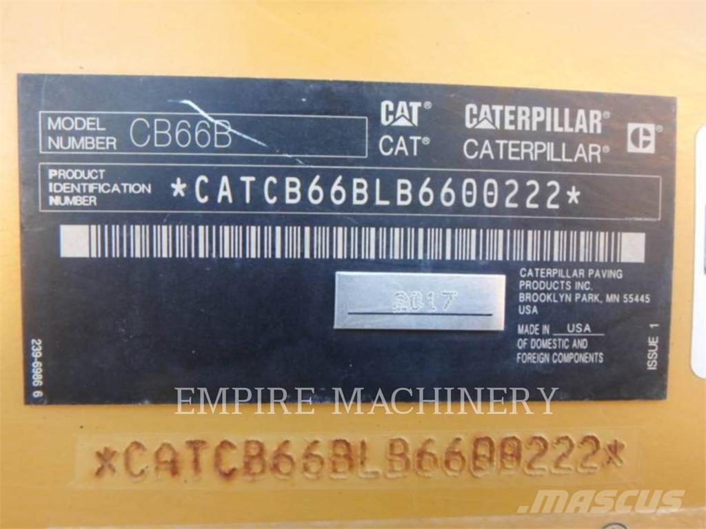 CAT CB66B Rodillos de doble tambor