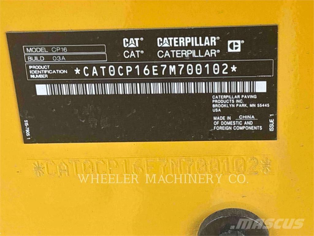 CAT CP16 Rodillos de un solo tambor