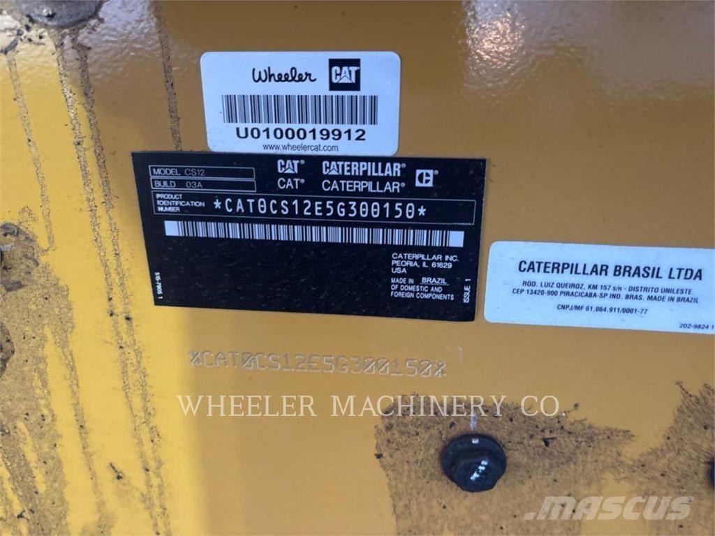 CAT CS12 Rodillos de un solo tambor