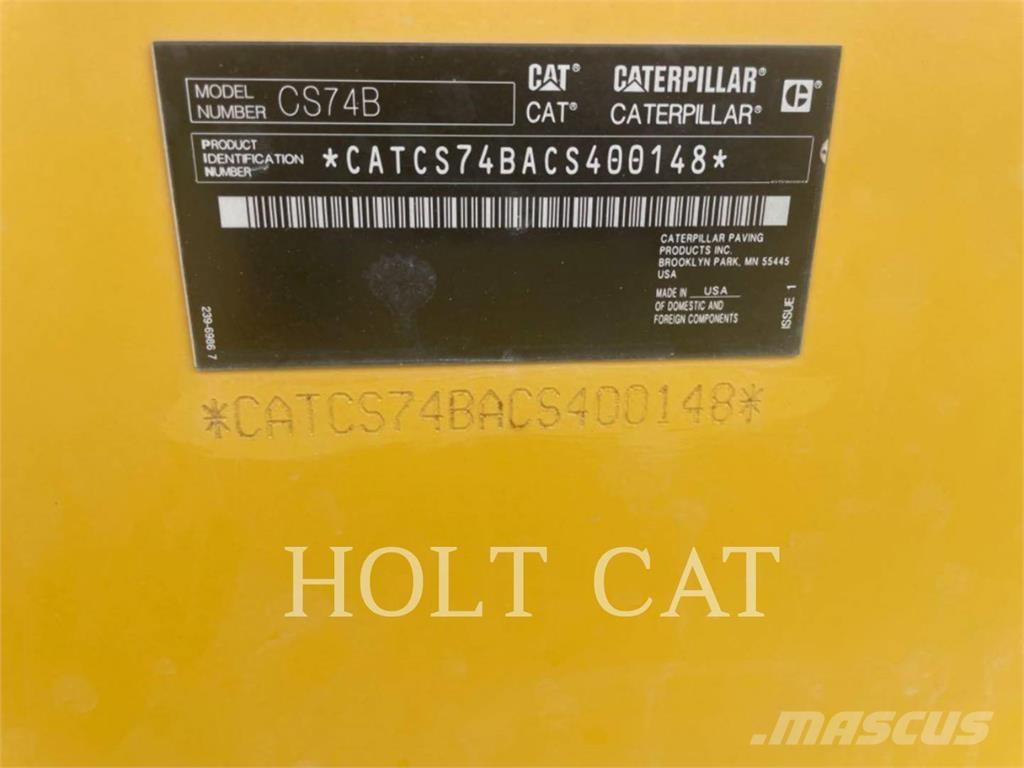 CAT CS74B CAB Rodillos de un solo tambor