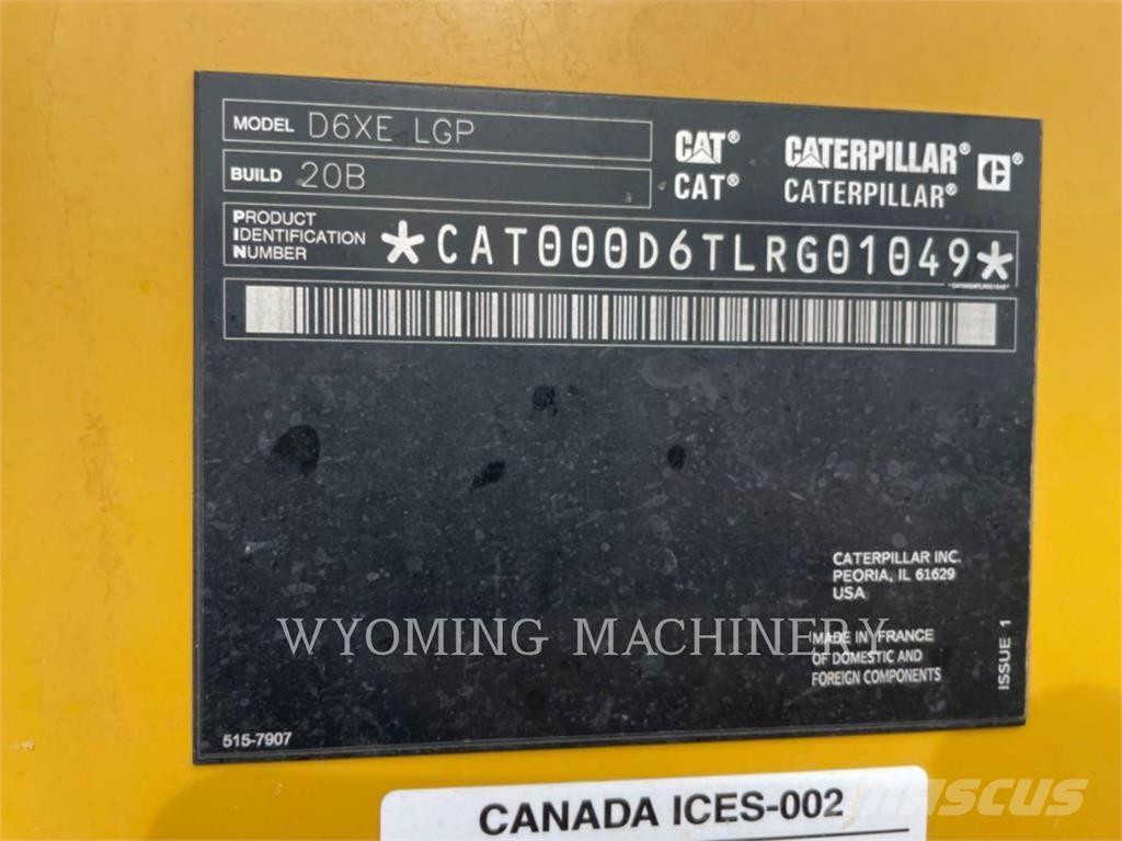 CAT D6 XE LGP Buldozer sobre oruga