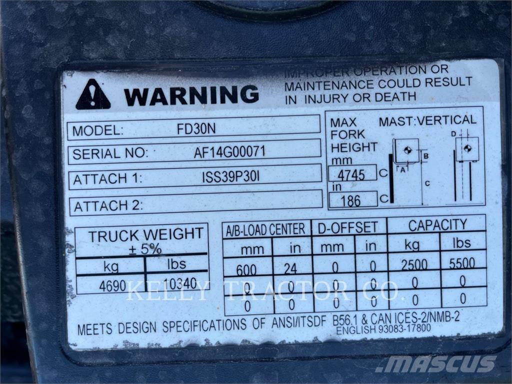 CAT FD30N Montacargas - otros