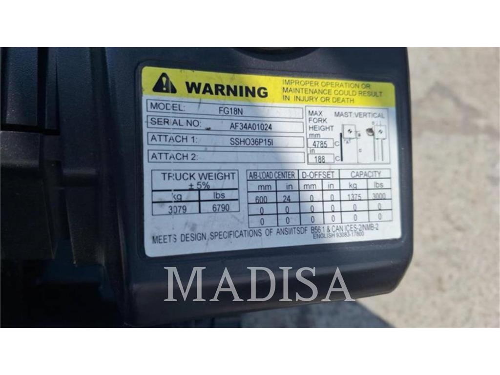 CAT FG18N Montacargas - otros