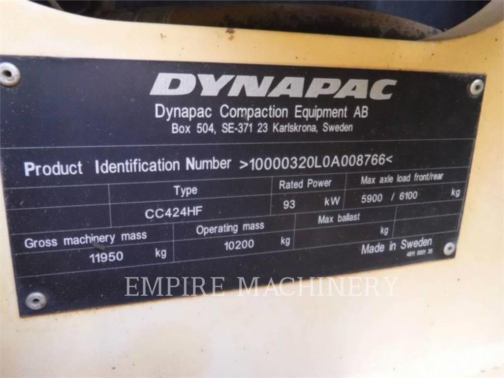 Dynapac CC424HF Rodillos de doble tambor