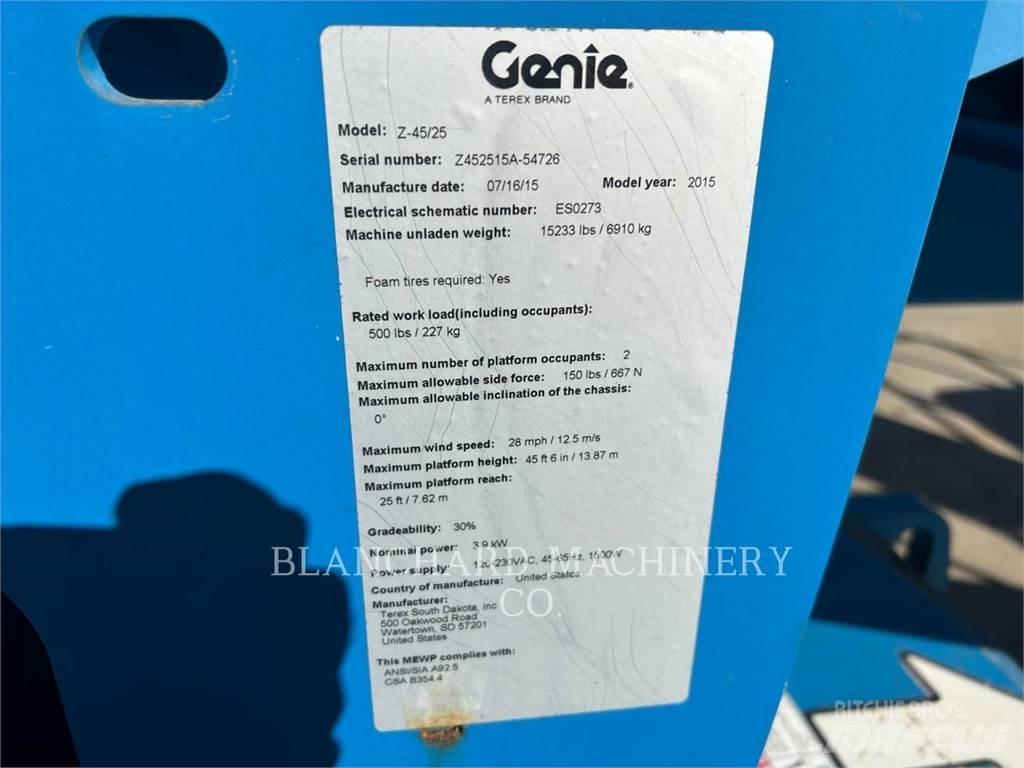 Genie Z4525 Plataformas con brazo de elevación manual