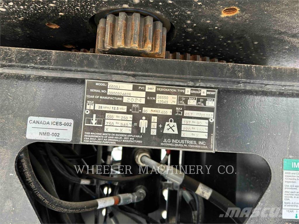 JLG 660SJ SP Plataformas con brazo de elevación manual