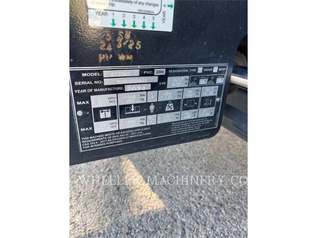 JLG RT3369 Plataformas tijera