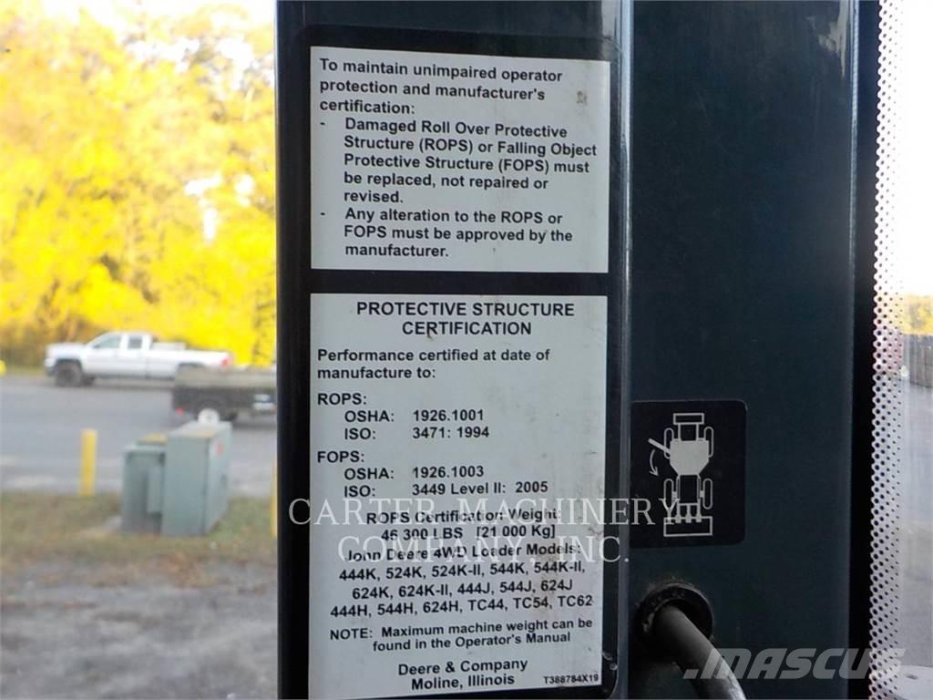 John Deere & CO. 524 K II Cargadoras sobre ruedas