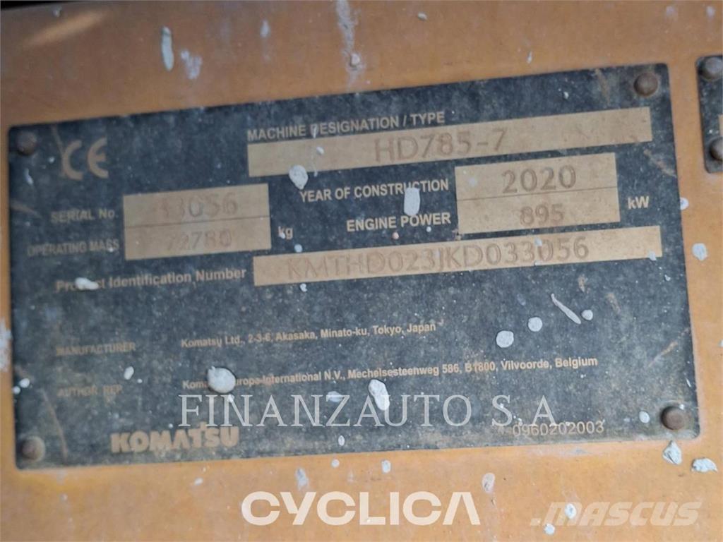 Komatsu HD785-7 Camiones articulados