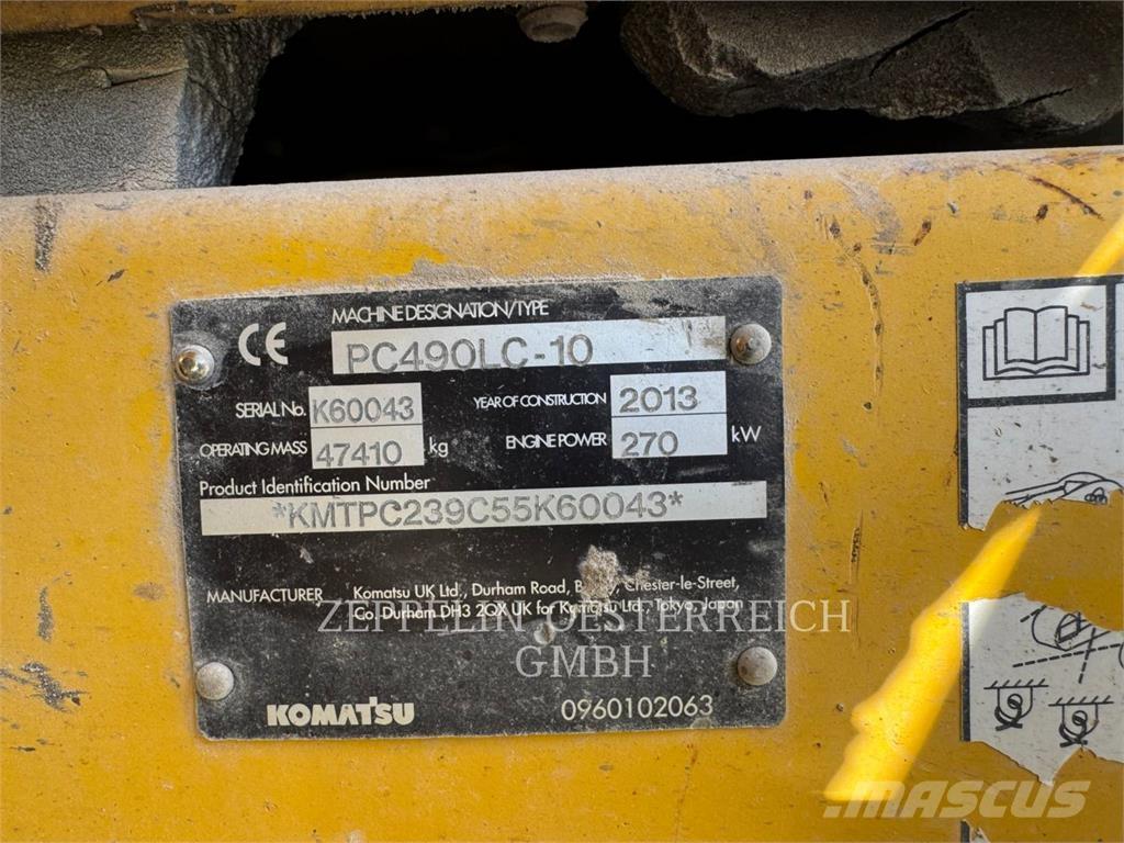 Komatsu PC490LC-10 Excavadoras sobre orugas