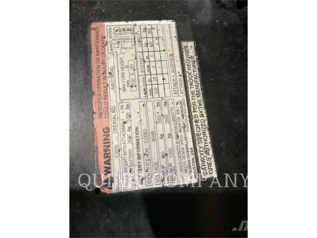 MCFA E3500-AC Montacargas - otros