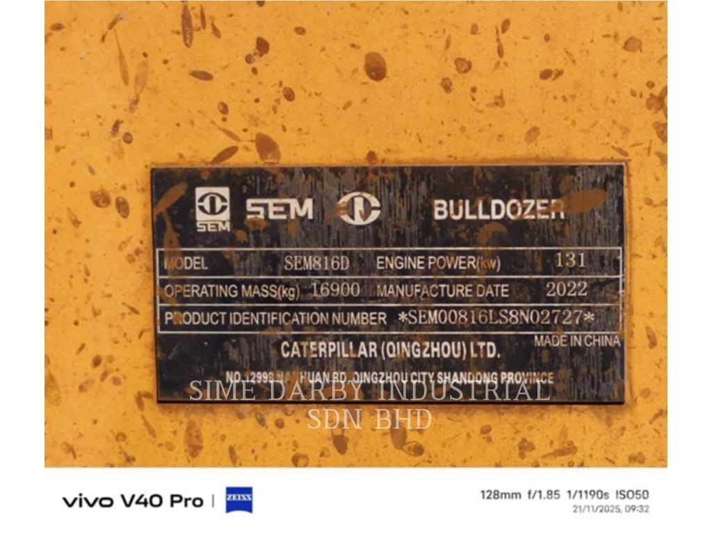 SEM MACHINERY SEM816D Buldozer sobre oruga