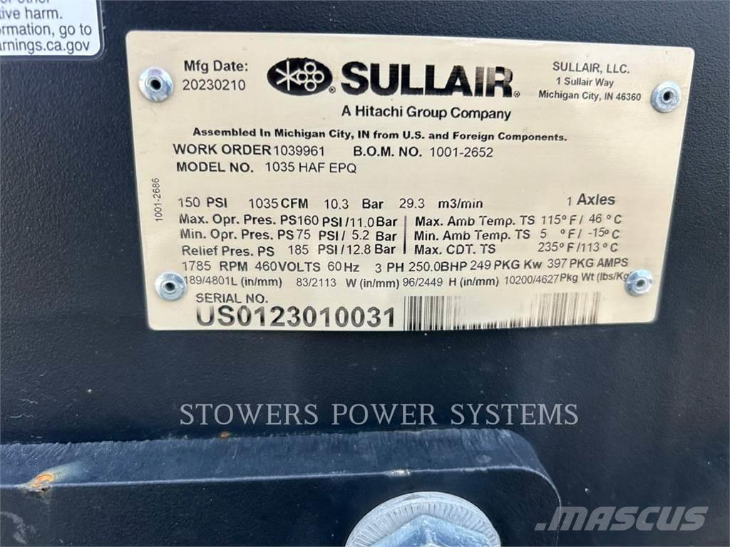 Sullair E1035HAF Secadoras de aire comprimido