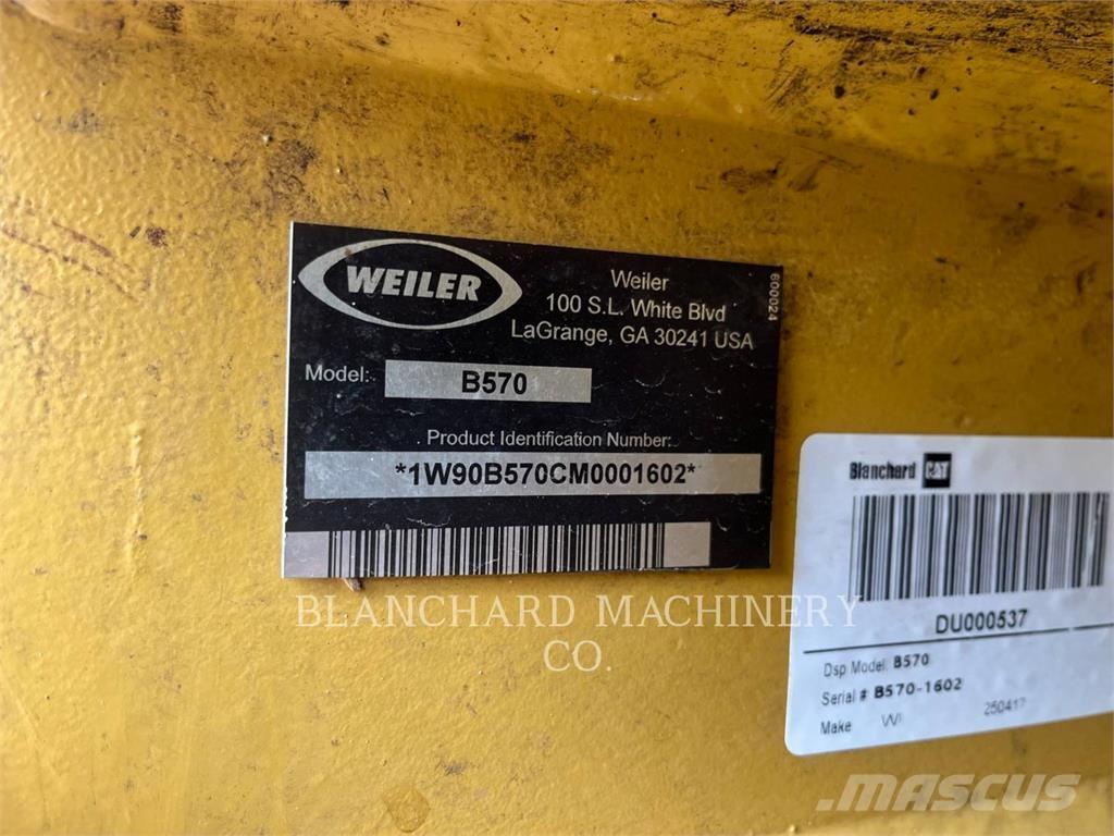Weiler B570 Taladoras apiladoras