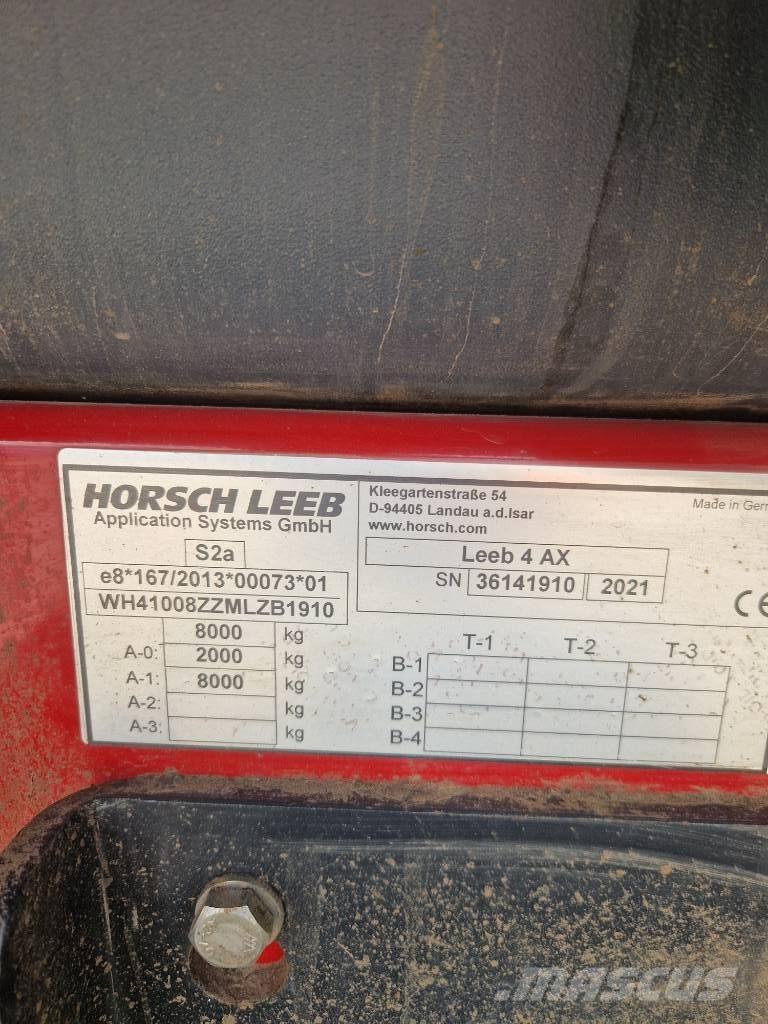 Horsch Leeb 4 AX Pulverizadores arrastrados