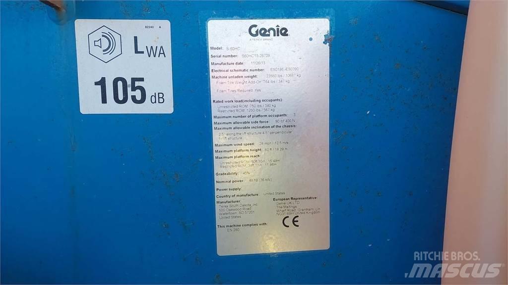 Genie S60HCE Plataformas con brazo de elevación telescópico