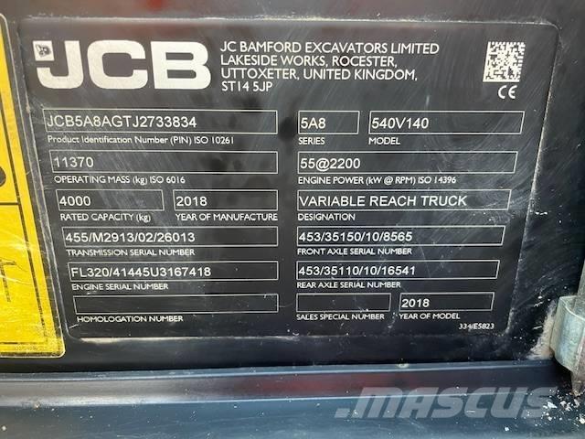 JCB 540-140 Carretillas telescópicas