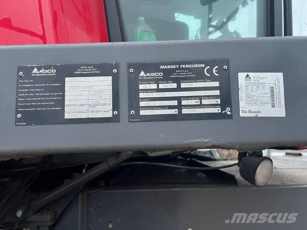 Massey Ferguson 9380 Cosechadoras combinadas