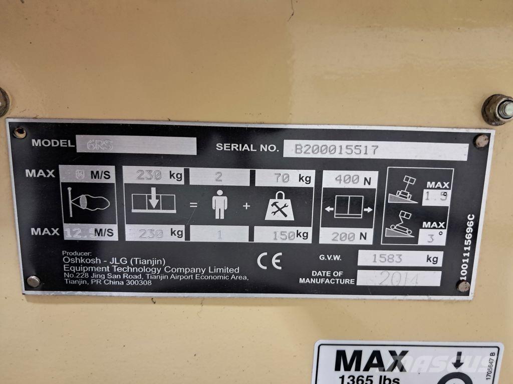 JLG 6RS Plataformas tijera