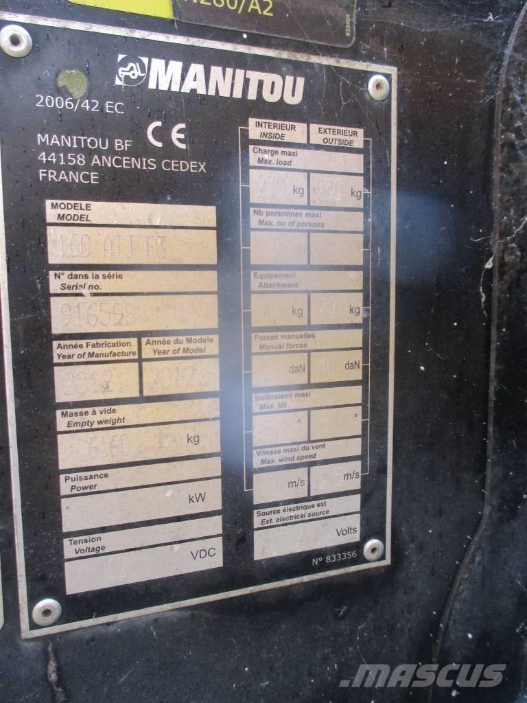 Manitou 160 ATJ Plataformas con brazo de elevación manual