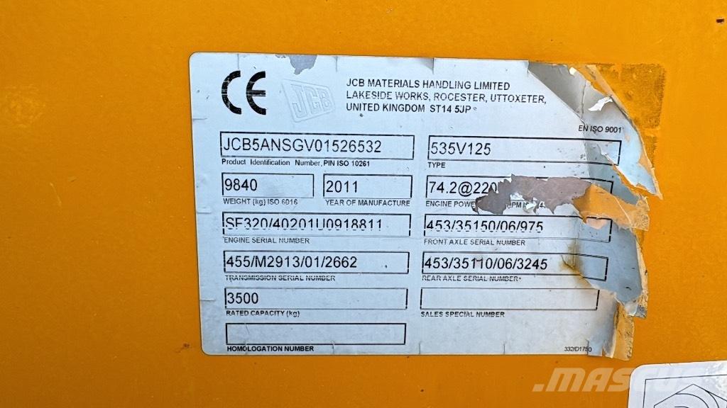 JCB 535-125 Hiviz Carretillas telescópicas