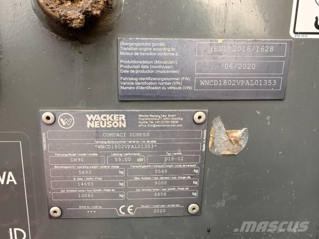 Wacker Neuson DW90 Vehículos compactos de volteo