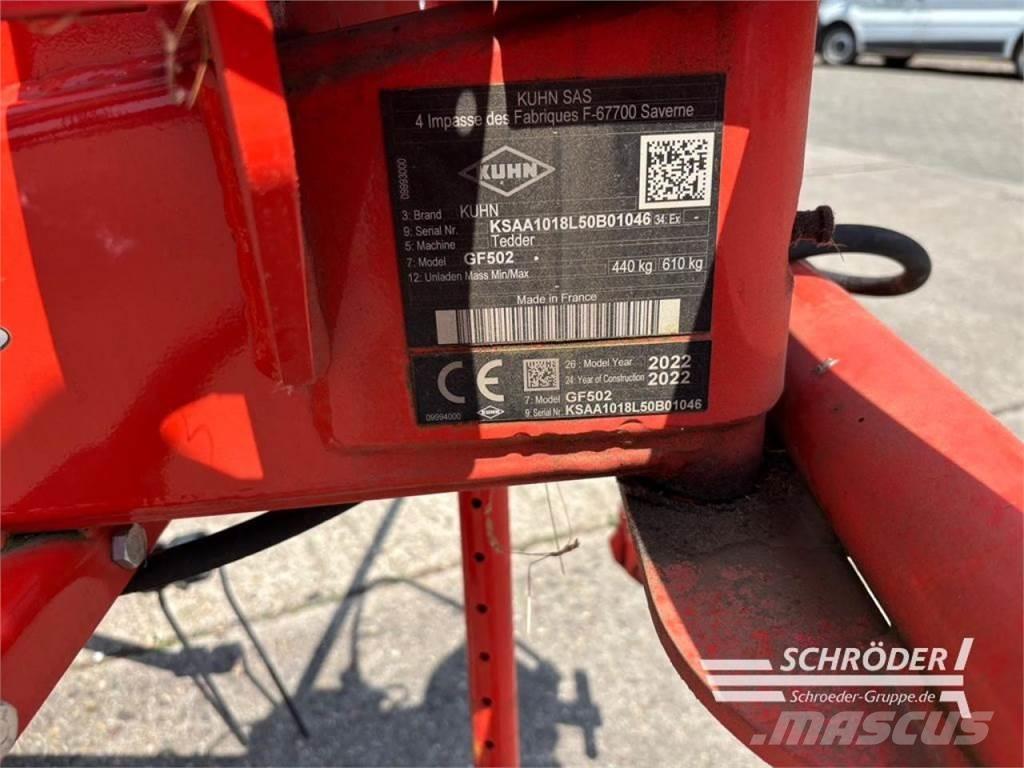 Kuhn GF 502 Rastrilladoras y rastrilladoras giratorias