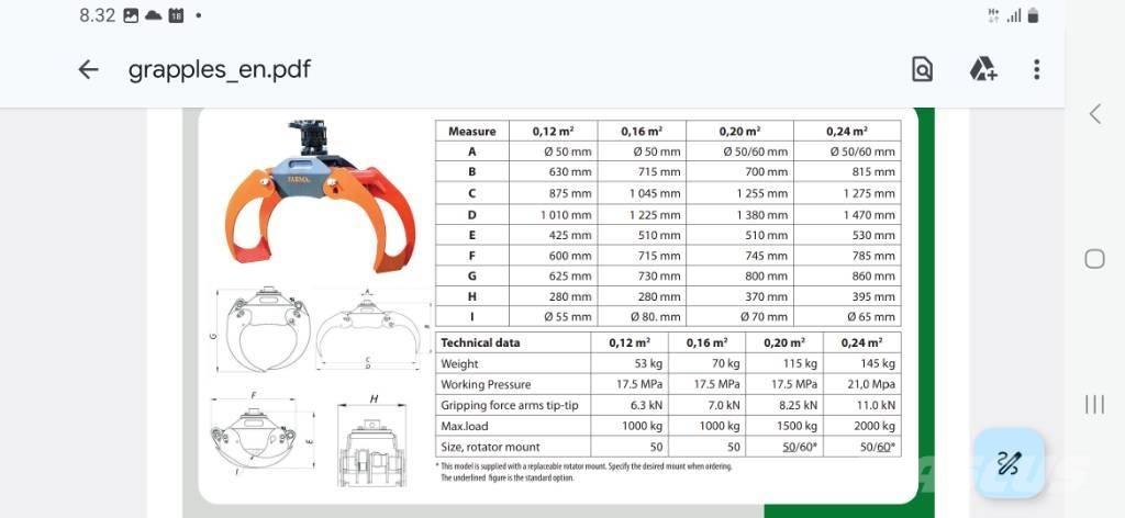 Farma koura 0.24 Pinzas
