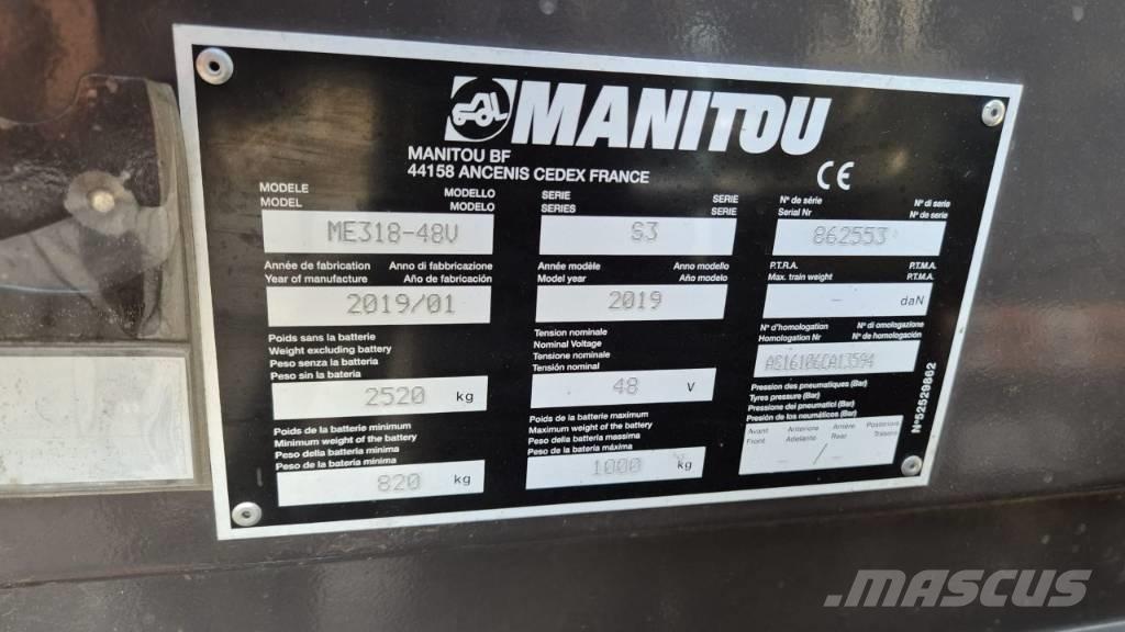 Manitou ME 318 Carretillas de horquilla eléctrica