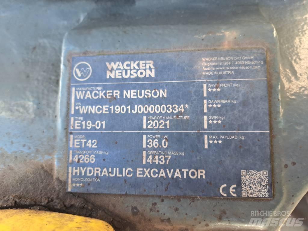 Wacker Neuson ET42 Excavadoras sobre orugas