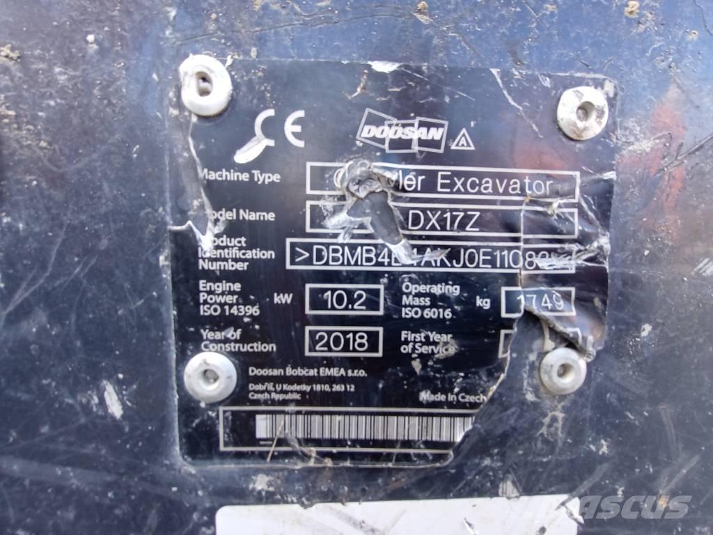 Doosan DX 17 Miniexcavadoras
