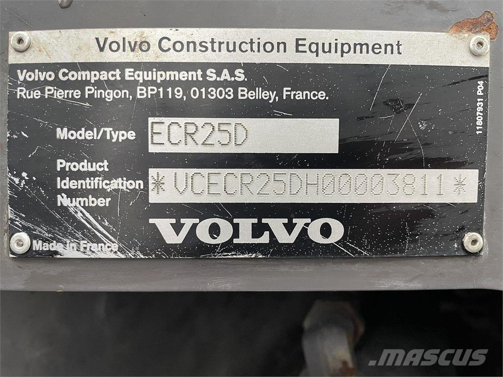Volvo ECR25 Excavadoras de ruedas