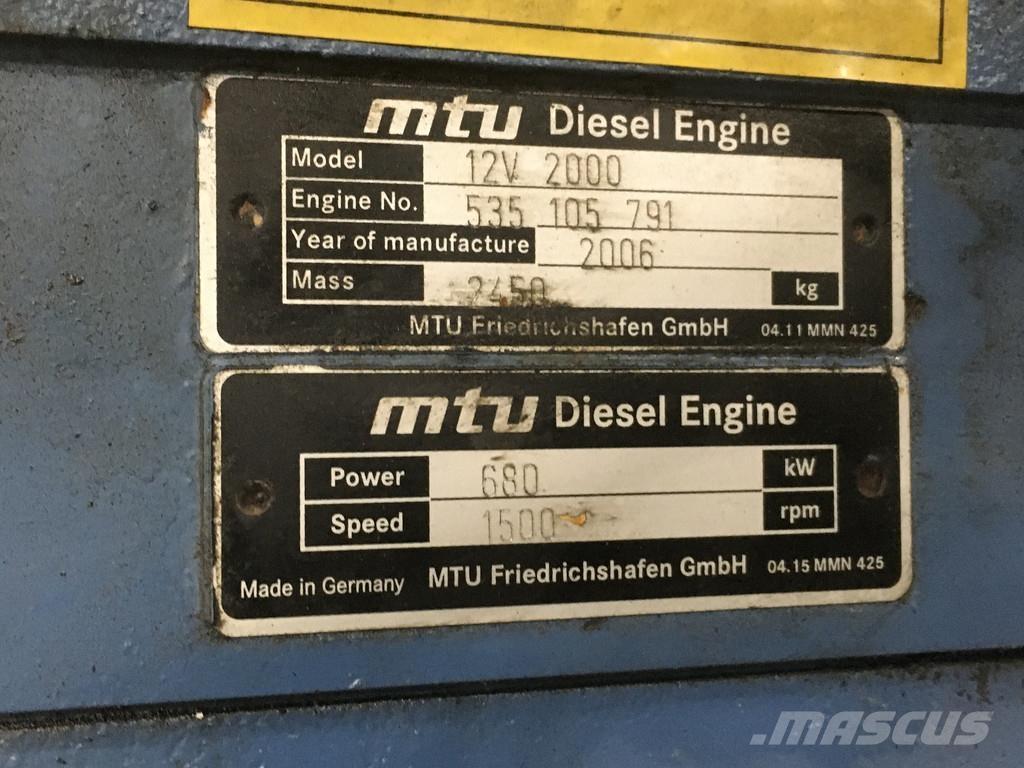MTU 12V2000 USED Motores