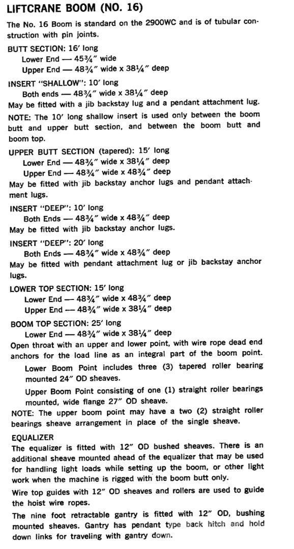 Manitowoc  Plataformas y cucharones