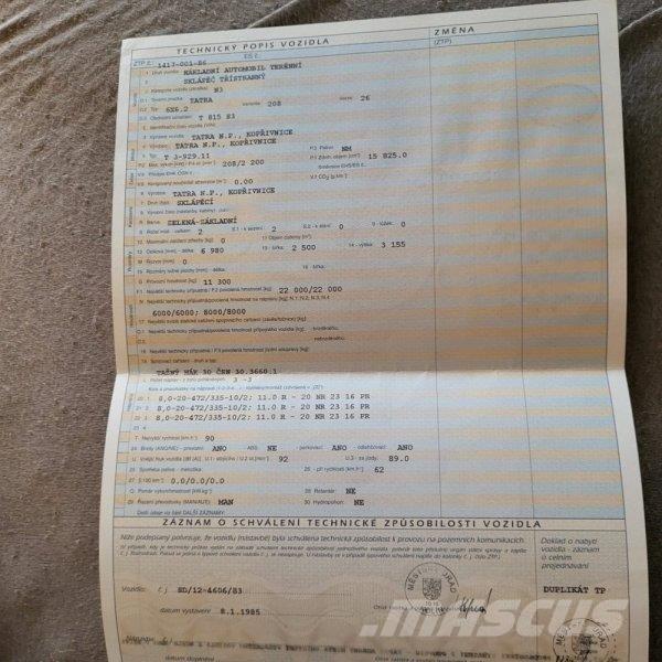 Tatra 815 Bañeras basculantes usadas