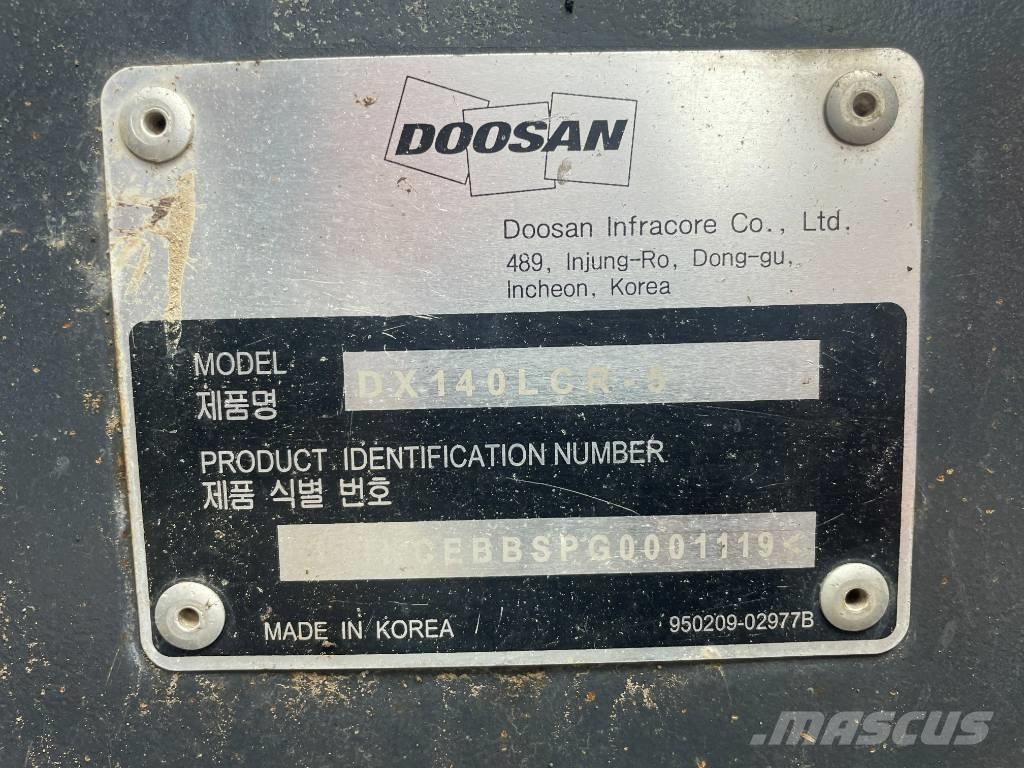 Doosan DX 140 LCR Excavadoras sobre orugas
