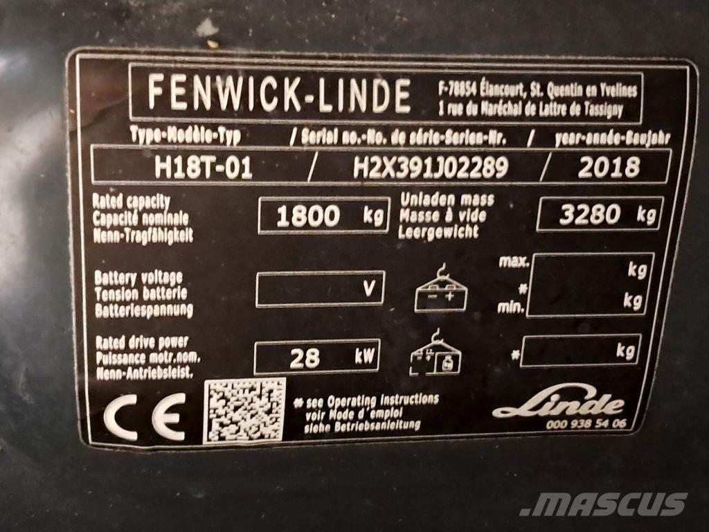 Linde H18T-01 Camiones LPG
