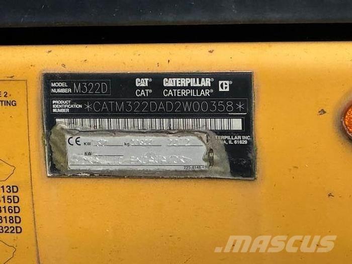 CAT M 322 D Excavadoras de ruedas